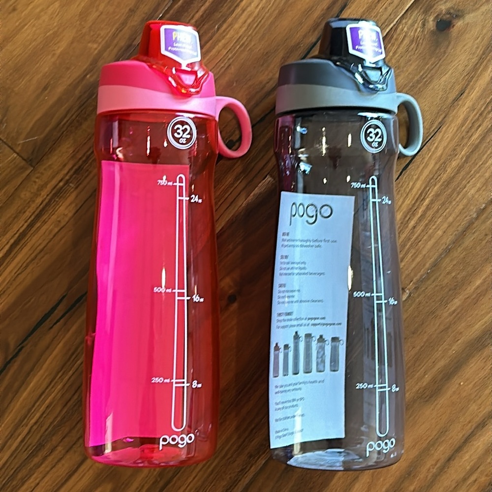 NEW POGO water jugs LOT OF 2 / Bicycle Bike Cycling Novelty Gift Party Favors